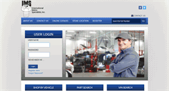 Desktop Screenshot of imsparts.com